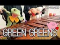 【マリンバ3重奏】ぬいぐるみたちの「グリーングリーンズ / 星のカービィ」 "Green Greens" Teddy bears marimba trio