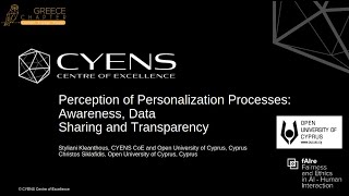 Perception of Personalization Processes: Awareness, Data Sharing and Transparency