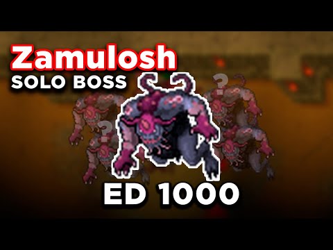 Solo Zamulosh  Ed 1039 - Tibia -  Ferumbras' Ascension Boss - Seal Bazir