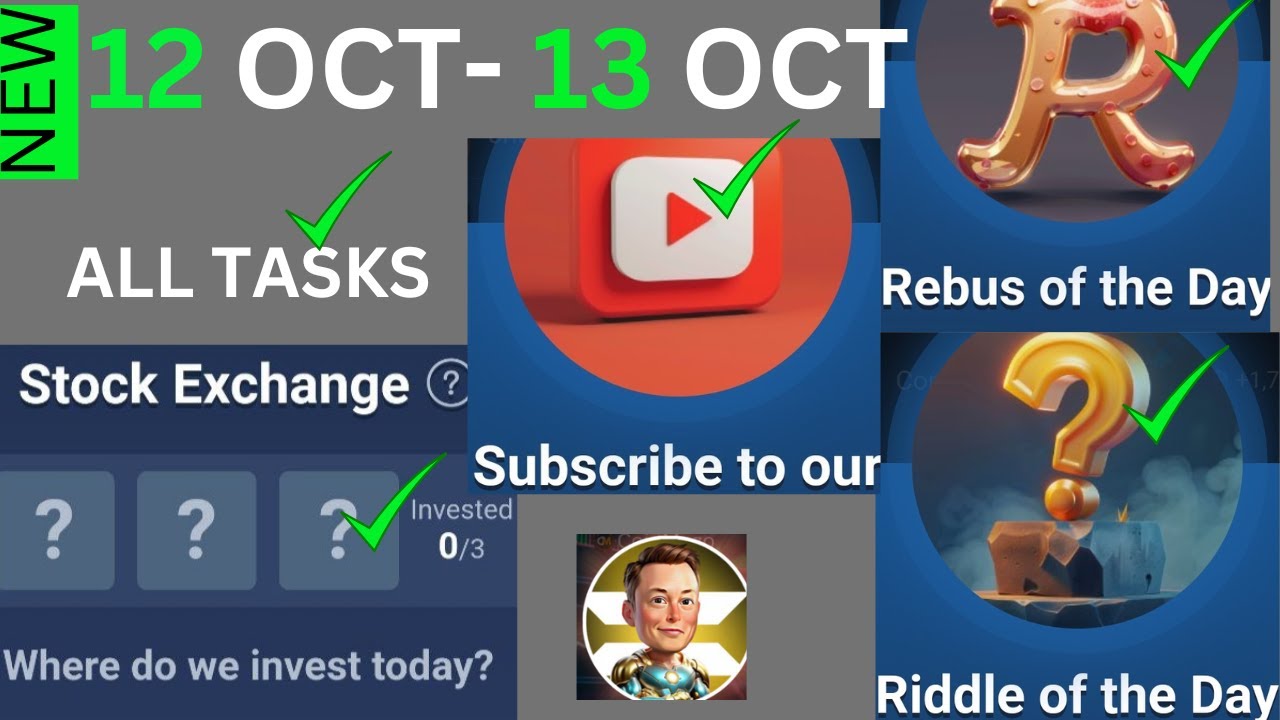 12 October All Quests Code | Riddle and Rebus of the day | X Empire You ...