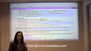 How to fill out California Divorce Form FL-150 (2014)