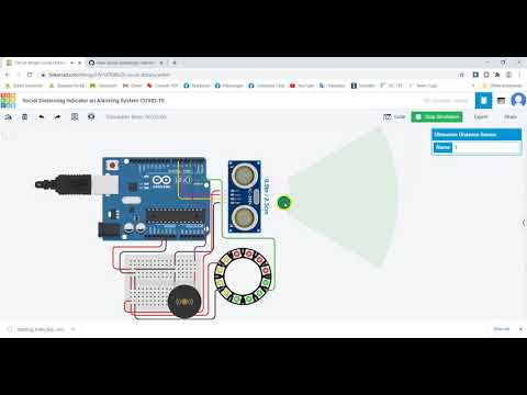 Social Distancing Indicator an Alarming System in Covid-19 | Microprocessor Project