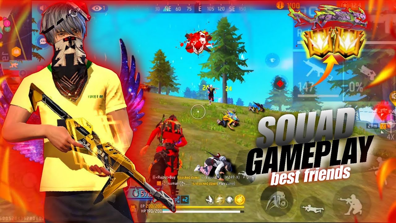 FULL SQUAD JOD GAMEPLAY 😎 || OP FRENDSHIP || 