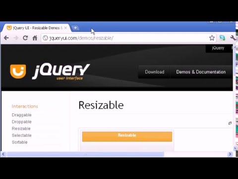 jQUERY PART 19 Resizable (jquery)