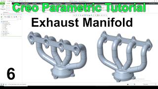 Exhaust Manifold In Creo | Exhaust Manifold CAD | Exhuat Manifold Design