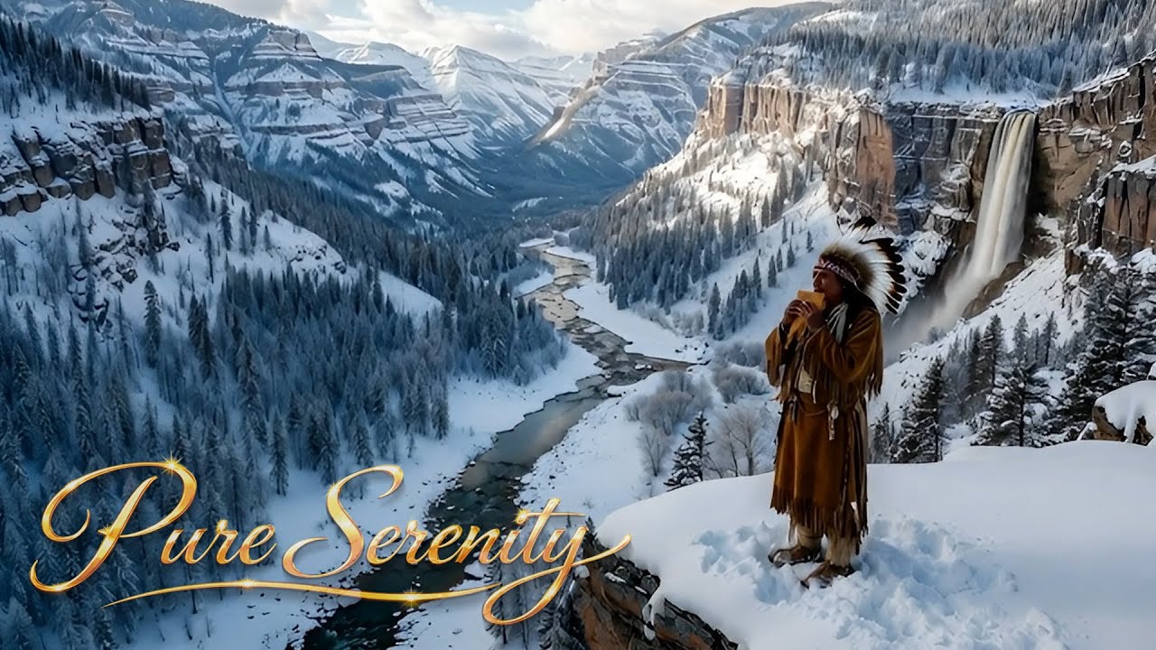 Cozy Pan Flute Music Atmosphere ⛄ Soft Instrumental Music to Calm Your Mind, Relax & Sleep Now