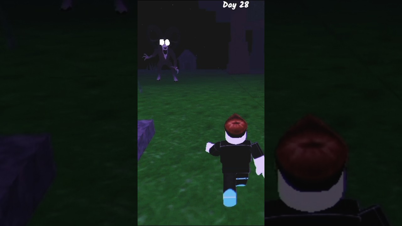 Roblox noob Sees EVIL SCARY GOATMAN In 99 nights in the forest 😱🤯