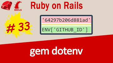 Ruby on Rails #33 Gem Dotenv - alternative to Rails credentials