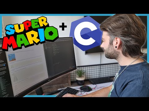 Building a Pyramid From Super Mario Using C (CS50 Week 1)