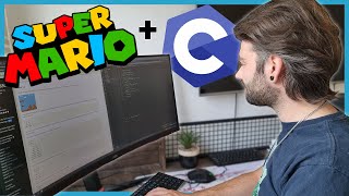 Building a Pyramid From Super Mario Using C (CS50 Week 1)