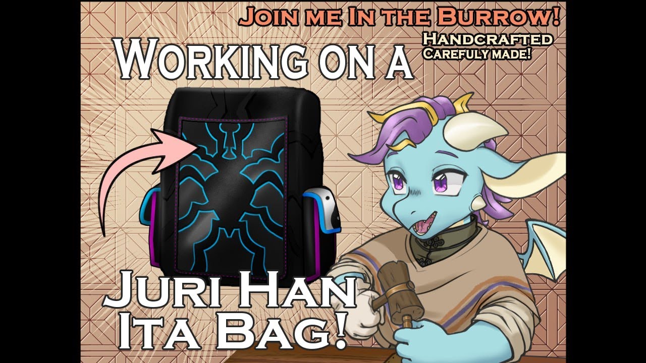 [Leatherworking] Custom Ita Bag! The Hyper Fixation Continues! [PNGTuber]