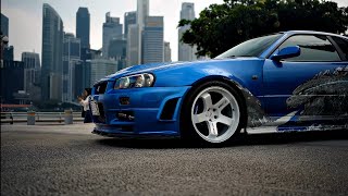 Nissan Skyline GTR R34 4k Clips For Editing. 4k cinematic Video for editing. #editingvideo #gtr34 