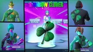 Rainbow Clover On 115 Skins Og Ghoul Trooper, Og Codename E.l.f, Wonder, Ikonik Skin Changer