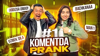 Komentda Prank #1-Soni😀 Sizlar sevgan opa bilan🤩 (Eksperiment)