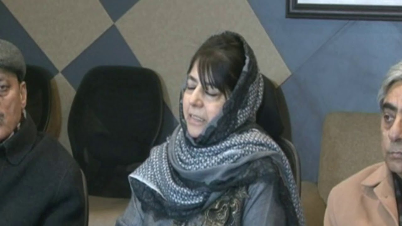 Mehbooba Mufti Addressing a presser at her office residence in Gupkar, she said Gujjars are being ta