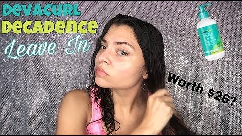 IT DID WHAT TO MY HAIR??DEVACURL DECADENCE LEAVE IN REVIEW + DEMO!!