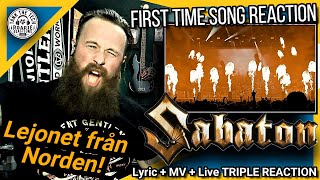 ROADIE REACTIONS | "Sabaton - The Lion from the North (Lyric/MV/Live | Triple Reaction)"