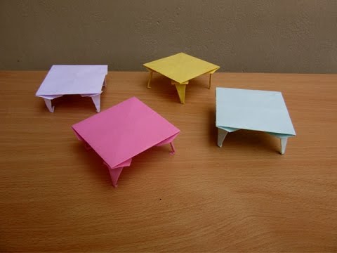 How To Make A Paper Table Easy Tutorials Youtube