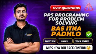BEU 2026 B.Tech 2nd Semester PPS (C Language) Important Topics & Questions #beupatna #pps