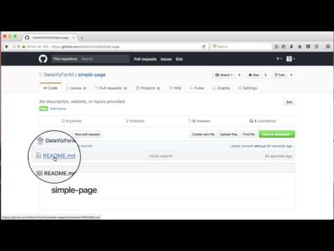 Create a simple web page with GitHub Pages