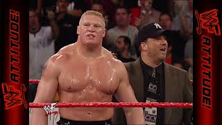 Hardy Boyz confront Brock Lesnar | WWF RAW (2002)