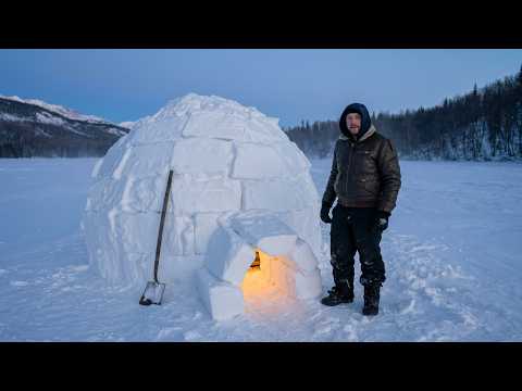 Camping In an Igloo (-50° ALASKA Storm)