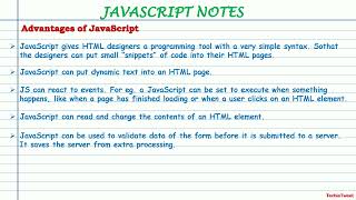 Advantages of JavaScript