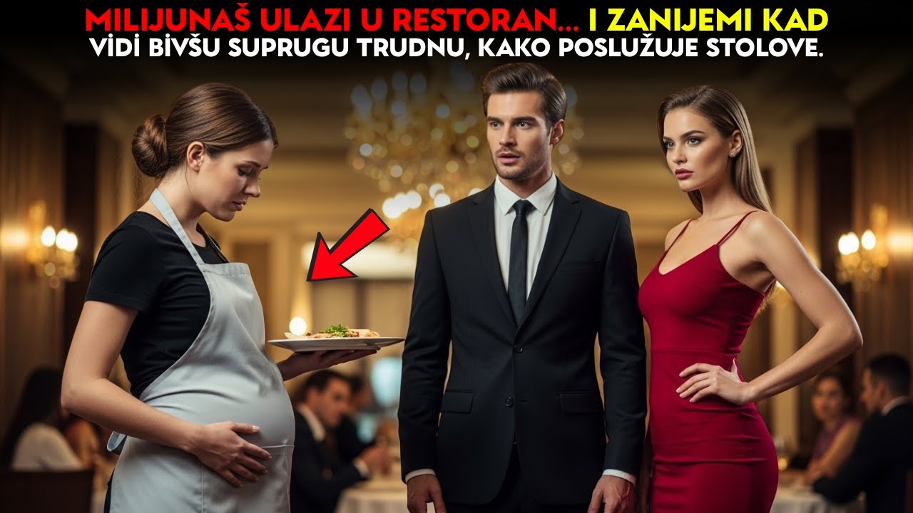 Milijunaš ulazi u restoran… i zanijemi kad vidi bivšu suprugu trudnu, kako poslužuje stolove.