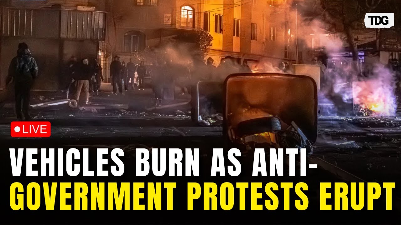 Iran Protest LIVE: Vehicles Burn as Anti-Government Protests Erupt Across Iran on January 8