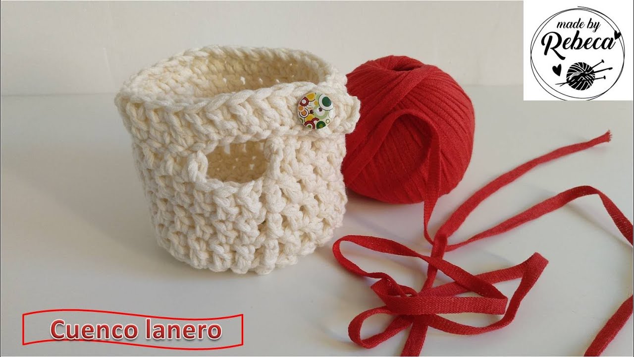 Cuenco lanero a ganchillo