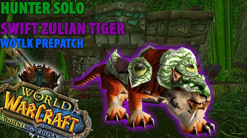 WoW Wotlk Classic - How to solo ZG Tiger Boss for Swift Zulian Tiger as hunter