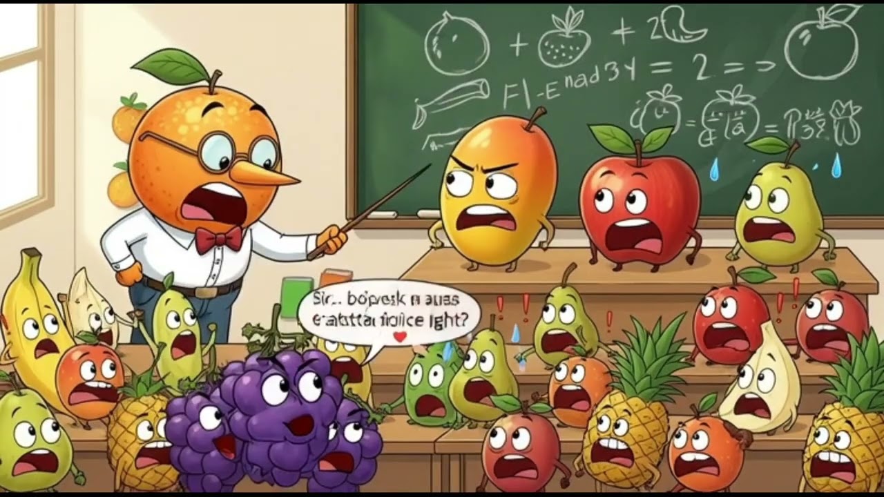 👉 Fruit School Comedy 😂 | Funny Moral Story Shorts