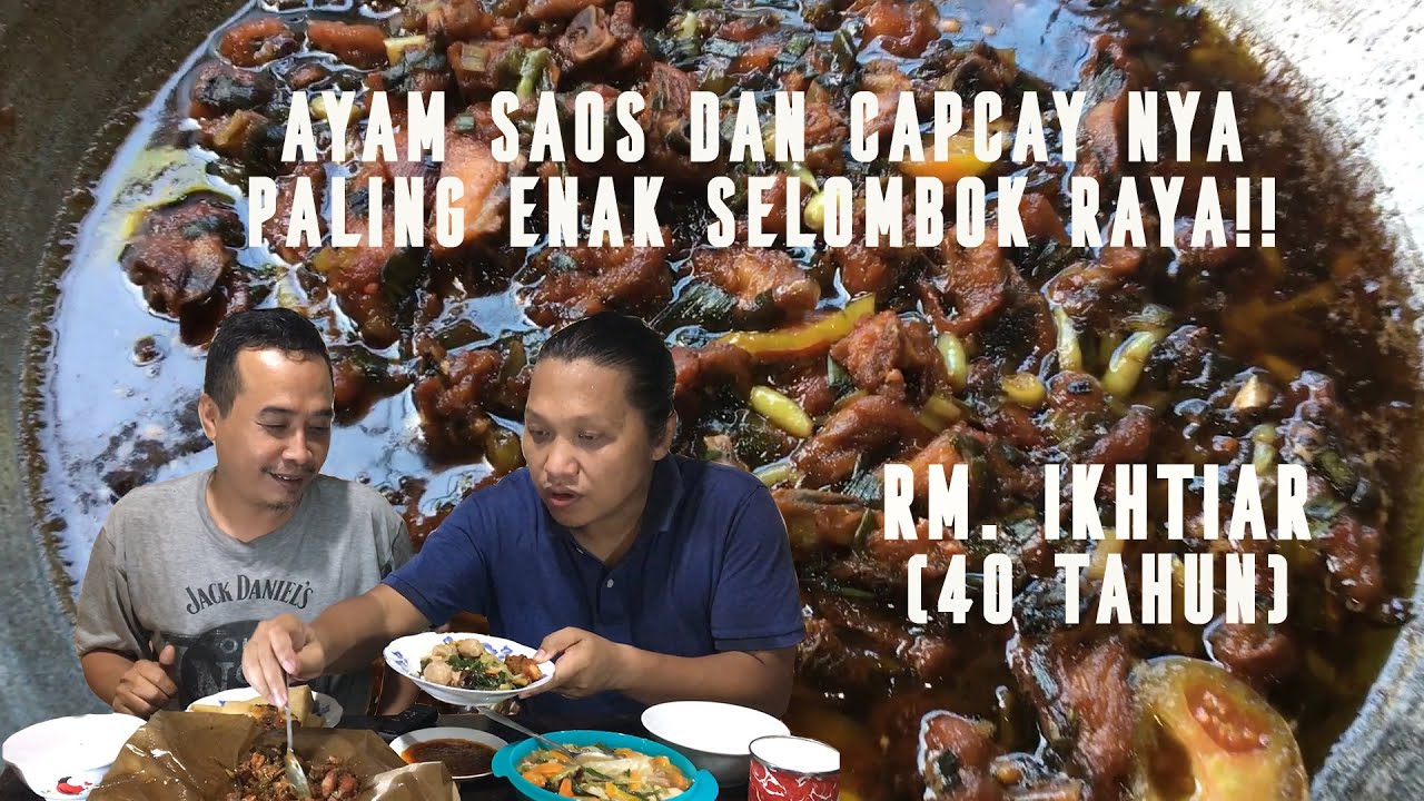 Legend! Rumah Makan Ikhtiar, 40 Tahun Jualan Ayam Saos & Capcay, Konsisten Uenak