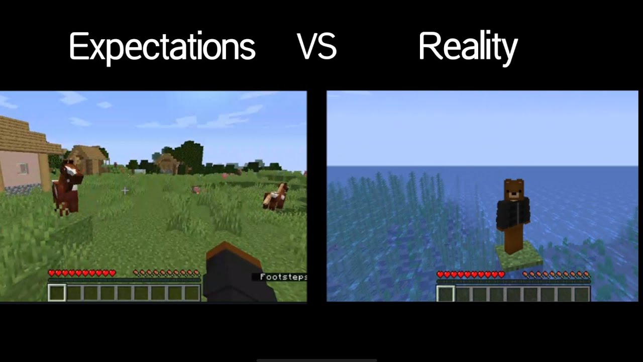 Minecraft Expectations Vs Reality #1 - YouTube