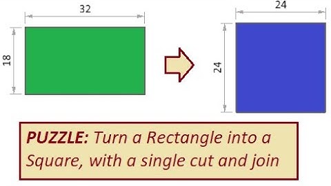 Puzzle Turning a Rectangle into a Square Plank