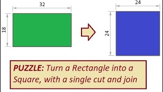 Puzzle Turning a Rectangle into a Square Plank by Ujjwal Suryakant Rane 3,509 views 4 years ago 5 minutes, 18 seconds