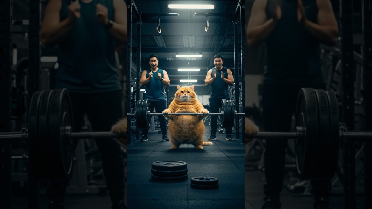 Fat Cat Tries Heavy Deadlift in Gym 🏋️😂 | Pixar Gym Scene 