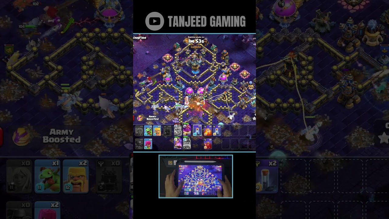 Mass Thrower +Totem Spell Spam Legend League Attack | Clash of Clans