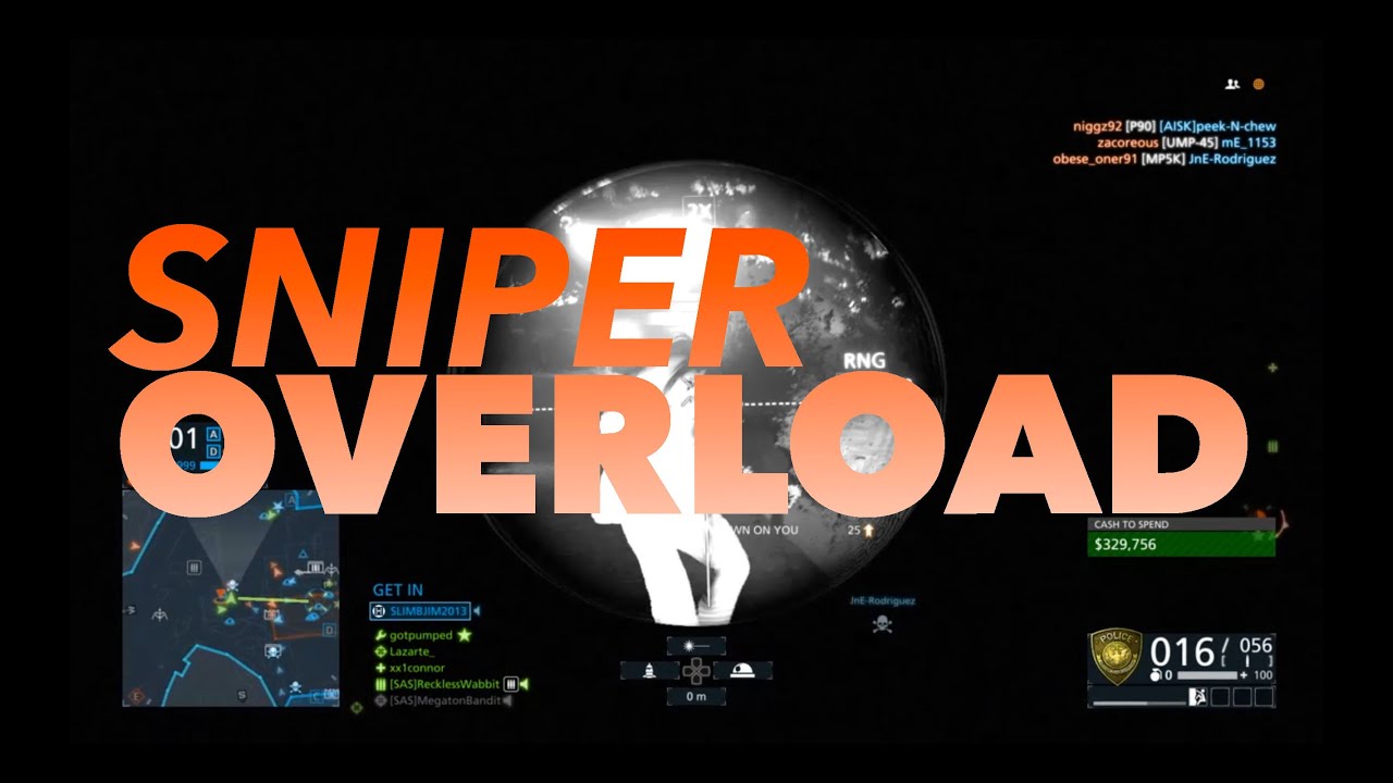 Battlefield Hardline - Sniper OVERLOAD! #1 - YouTube