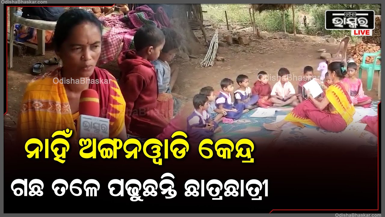 ଗଜପତି ଜିଲ୍ଲା ବୋରିଗୁଡ଼ା ଗ୍ରାମରେ ନାହିଁ ଅଙ୍ଗନଓ୍ଵାଡ଼ି କେନ୍ଦ୍ର | ତେନ୍ତୁଳି ଗଛ ତଳେ ପାଠ ପଢୁଛନ୍ତି ଛାତ୍ରଛାତ୍ରୀ