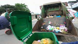 Bulk Trash Pickup and Disposal | Garbage Truck Rear Loader POV | 4K HD 2026