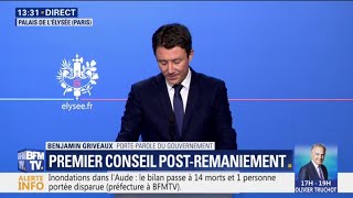 Emmanuel Macron a rappelé qu'être ministre, "ce n'est pas un privilège, c'est un honneur"