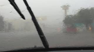 Fuerte lluvia en Ciudad Obregón | Lluvia con granizó