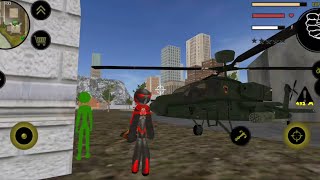 Stickman Rope Hero Police Robot Crime City screenshot 2