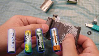 Smontaggio Di 4 Batterie Nimh Di Marche Diverse
