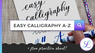 Free Printable Calligraphy Alphabet Practice Sheets  Hand lettering  worksheet, Alphabet practice sheets, Calligraphy worksheet