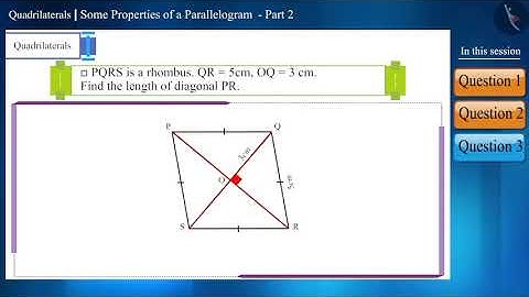 Some Properties of a Parallelogram  | Part 4/4 | English | Class 9