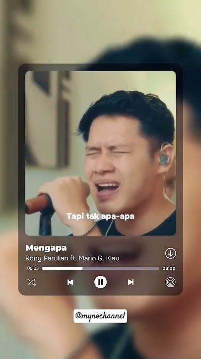 Rony Parulian ft. Mario G Klau - Mengapa