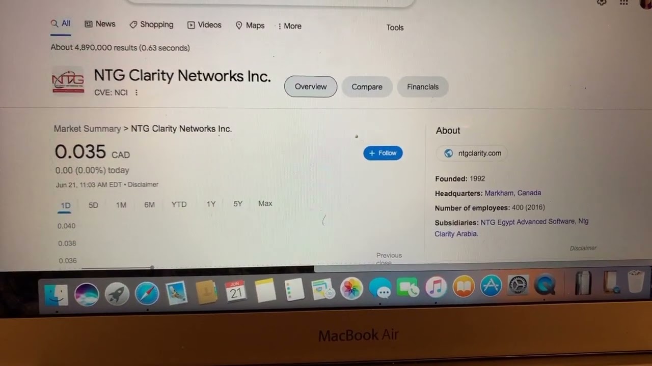 🔴 NTG Clarity Networks Inc NCI Stock Trading Facts 🔴