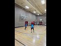 A good defensive play ended with unlucky cross net #bwf #shuttlesmash #badmintonhighlights